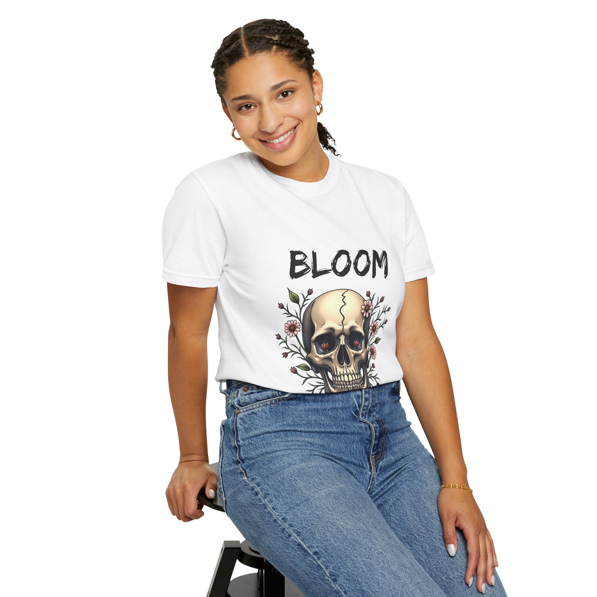 Skull + Bloom T-Shirt - Image 4