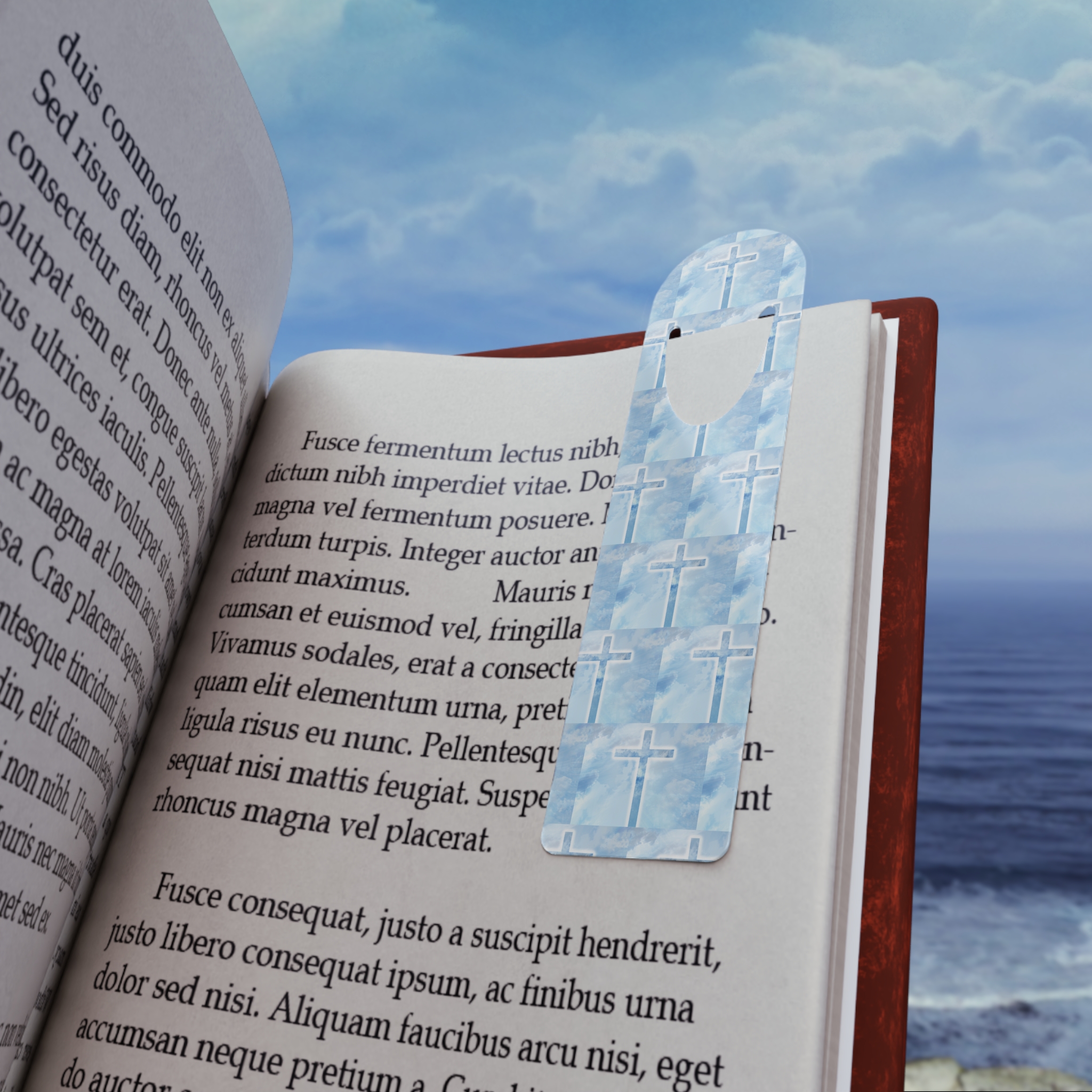 Sky & Cross Metal Bookmark - Image 3